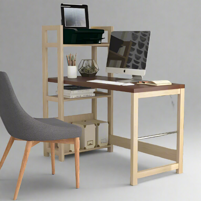 Furnishiaa Sheesham Wood And Metal Frame Study & Computer Table - Furnishiaa -  -